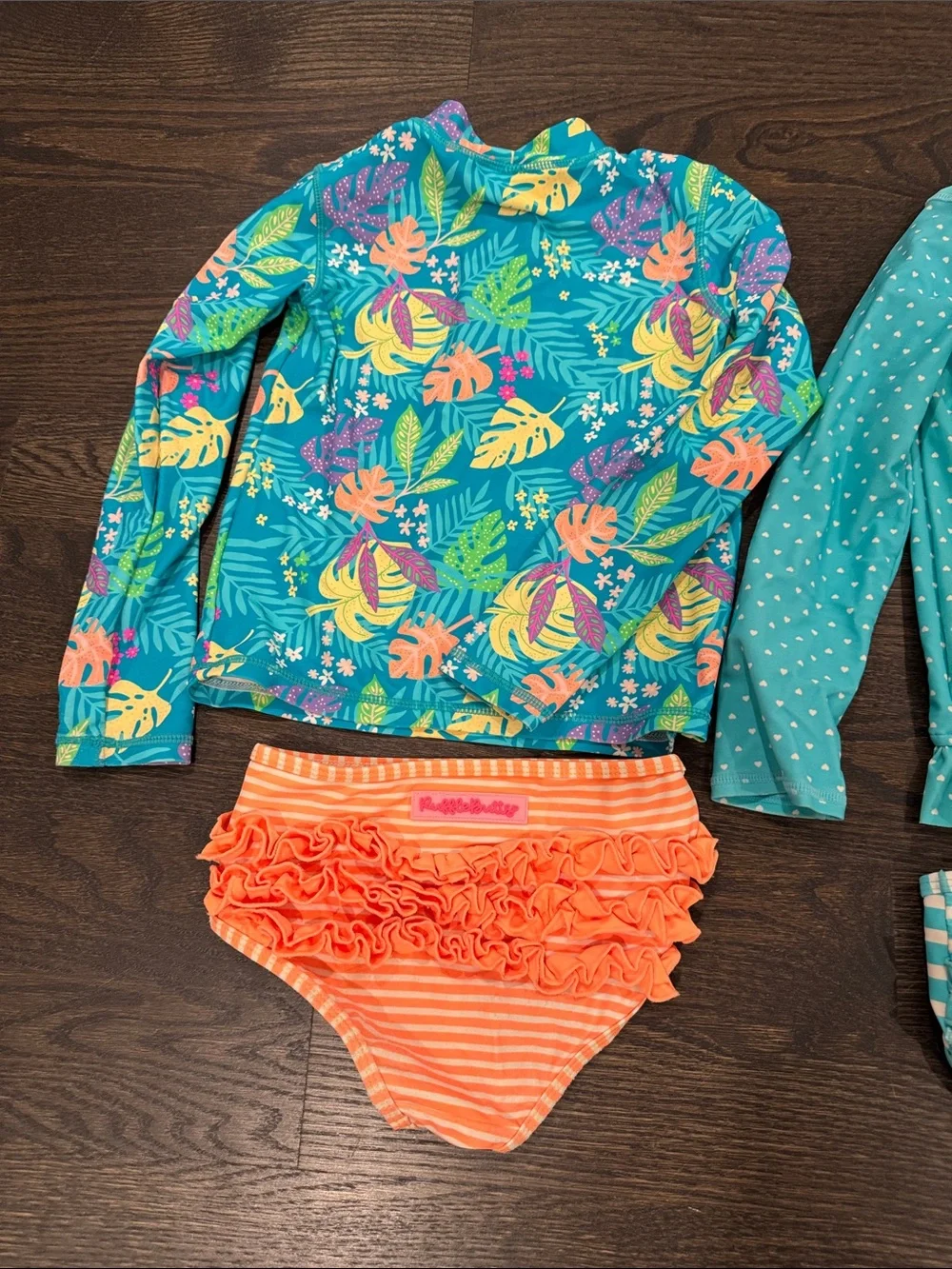 3 rufflebutts girls swimsuits size 6.
